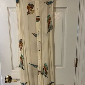 Boys + Arrows Birds of Prey Maxi Skirt Size Small